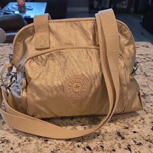 Kipling Metallic Gold Shoulder Bag